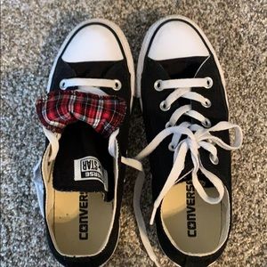 Converse, plaid tongue “Chucks”
